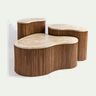 "Kidneys" - Set of 3 Marble Top Tables