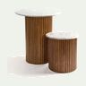 "Lanes" Marble Top - Set of 2 Tables
