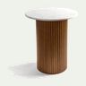 Tall "Lanes" Marble Top - Side Table