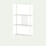BAGGEBO Shelving unit - metal/white 60x25x116 cm