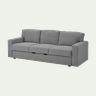 BÅRSLÖV 3-seat sofa-bed - Tibbleby beige/grey