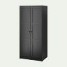 RAKKESTAD Wardrobe with 2 doors - black-brown 79x176 cm