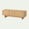 STOCKHOLM 2025 TV bench with sliding doors - oak veneer 179x42x56 cm