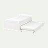 VIHALS Bed frame with 1 trundle bed - white/Luröy 90x200 cm