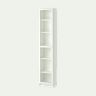 BILLY / OXBERG Bookcase with glass door - white/glass 40x30x202 cm