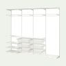 BOAXEL Wardrobe combination - white 245x40x201 cm