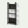 LAIVA Bookcase - black-brown 62x165 cm