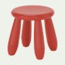 MAMMUT Children's stool - in/outdoor/red