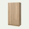VILHATTEN Wardrobe with 2 doors and 2 drawers - oak effect 98x57x190 cm